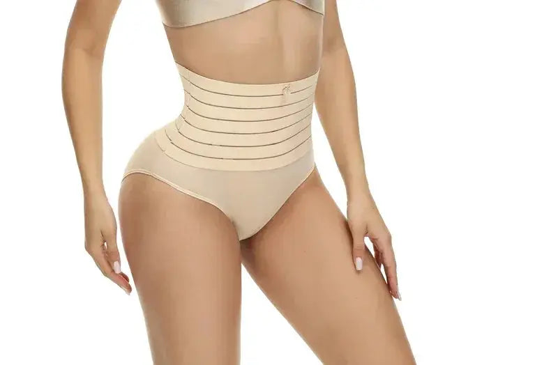 High Waisted Tummy Control Thong Slimming Body Shapewear