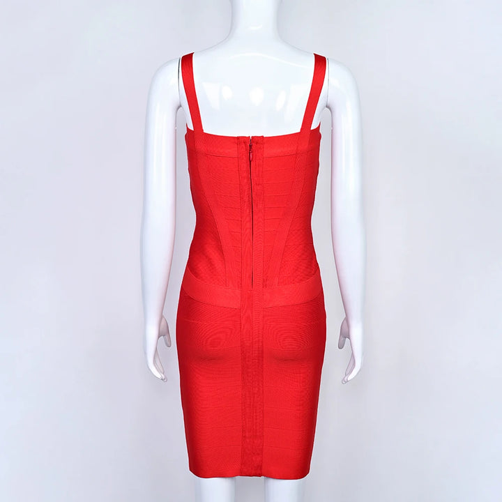 Beaukey Royal Blue Knit Bandage Dress Signature