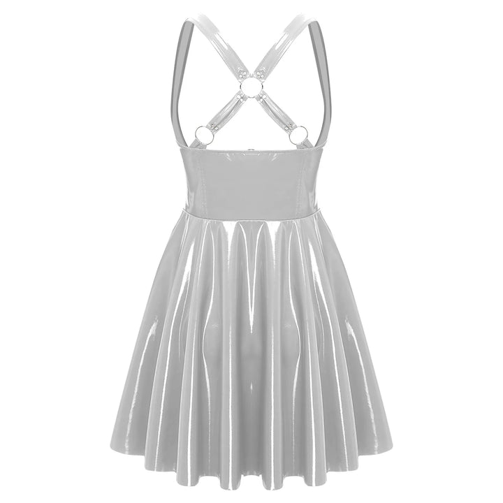 Premium High Gloss Wet Look Latex Evening Dress