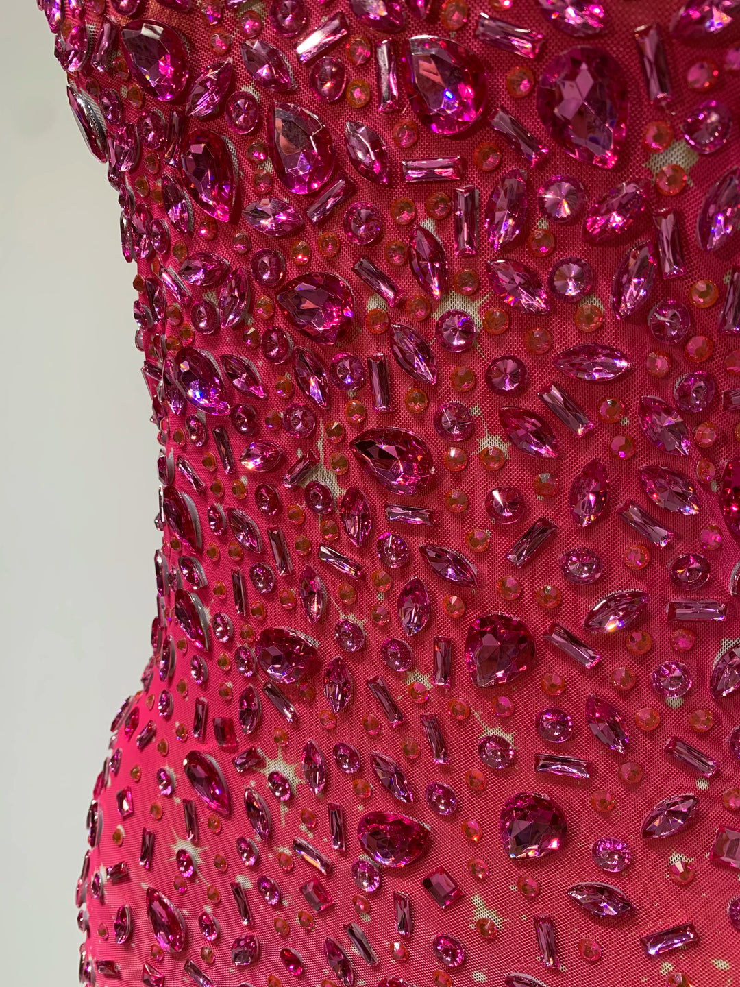 Kormanly Rhinestone Mesh Evening Gown Exclusive