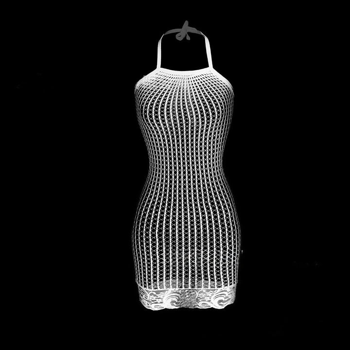 Sexy Fishnet Cover Up Dress Beachwear See Through