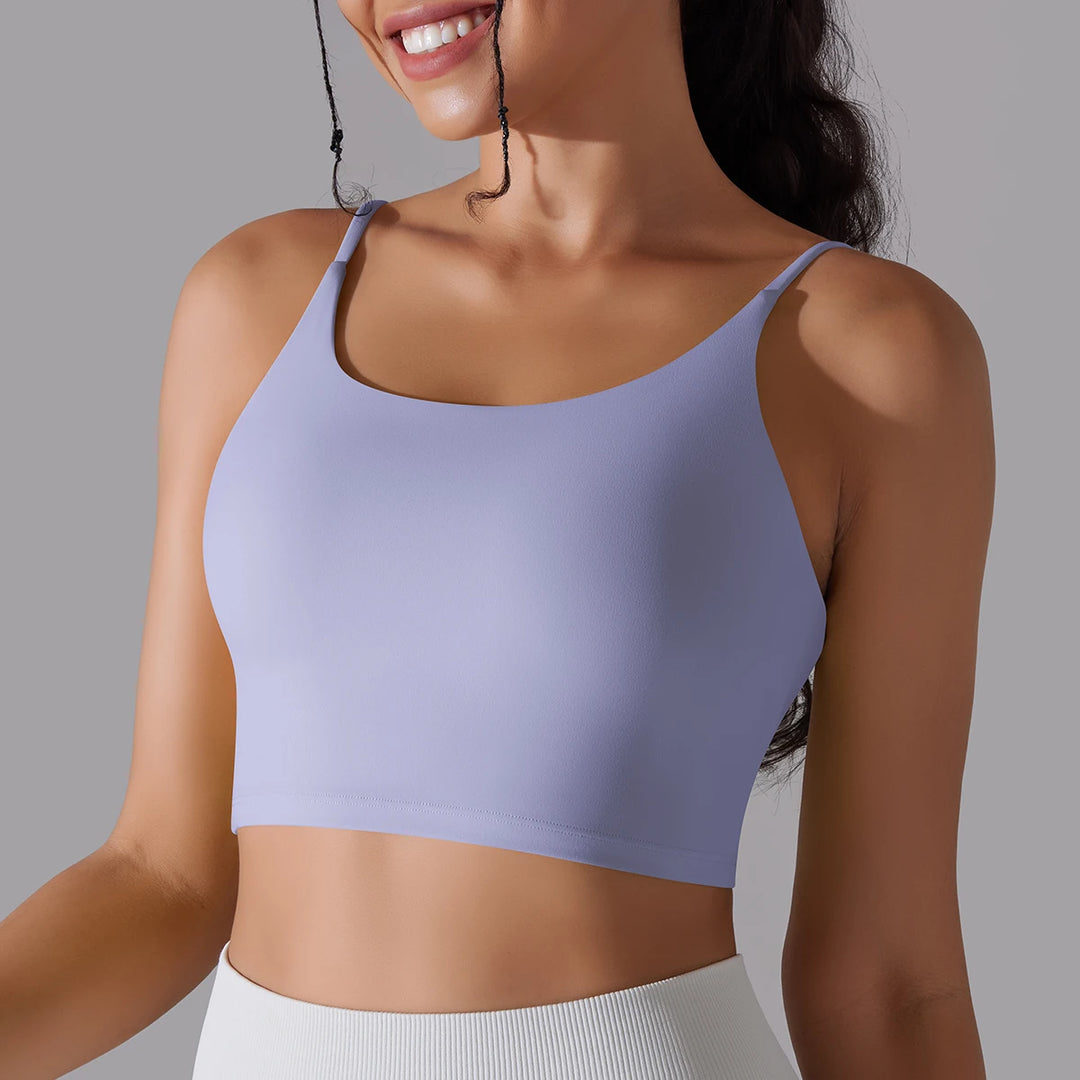 Women Yoga Bra Sports Underwear Soft Running Quick DryTank Top Fitness Gym Padded Bralette Shockproof Bra Beautiful Back