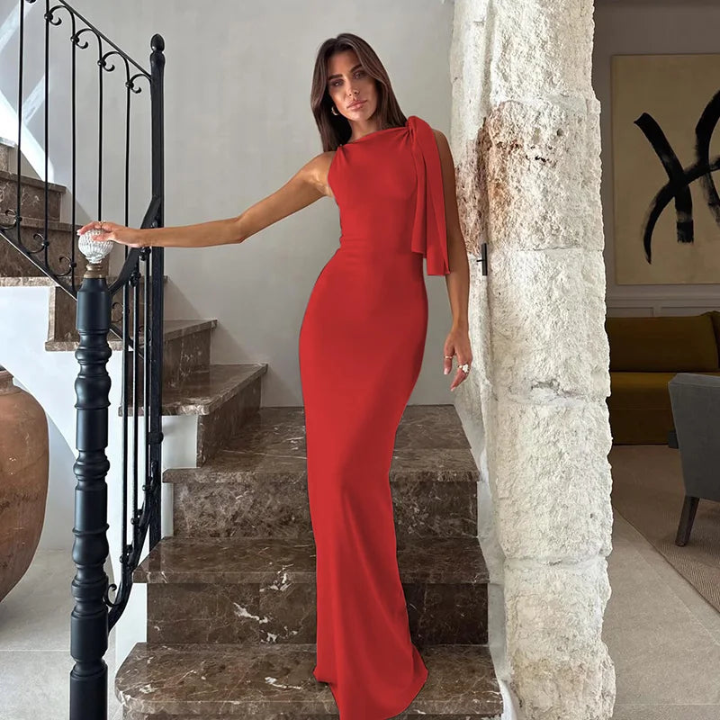 Signature Knit Maxi Dress For Summer Elegance