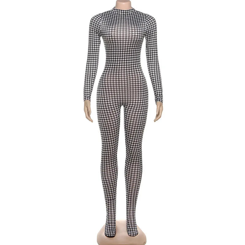 Luxury Platinum Blend Vintage Plaid Bodycon