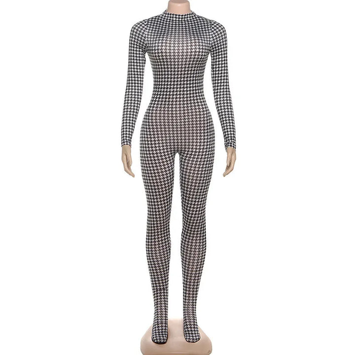 Luxury Platinum Blend Vintage Plaid Bodycon
