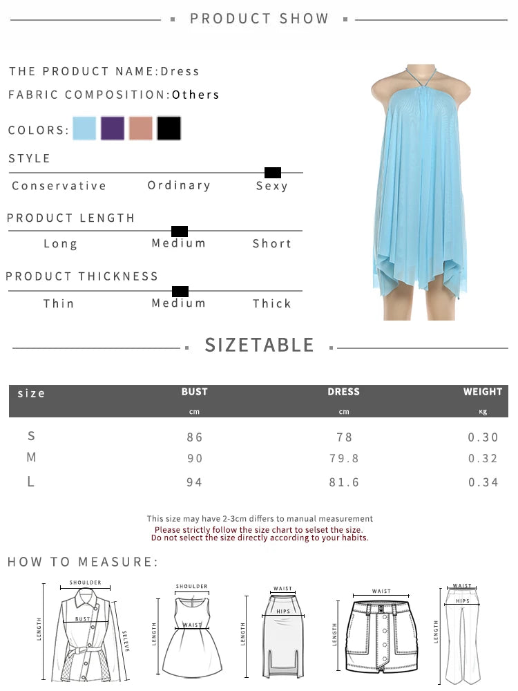 Y2K Mini Dress Tiered Backless Elegant Style