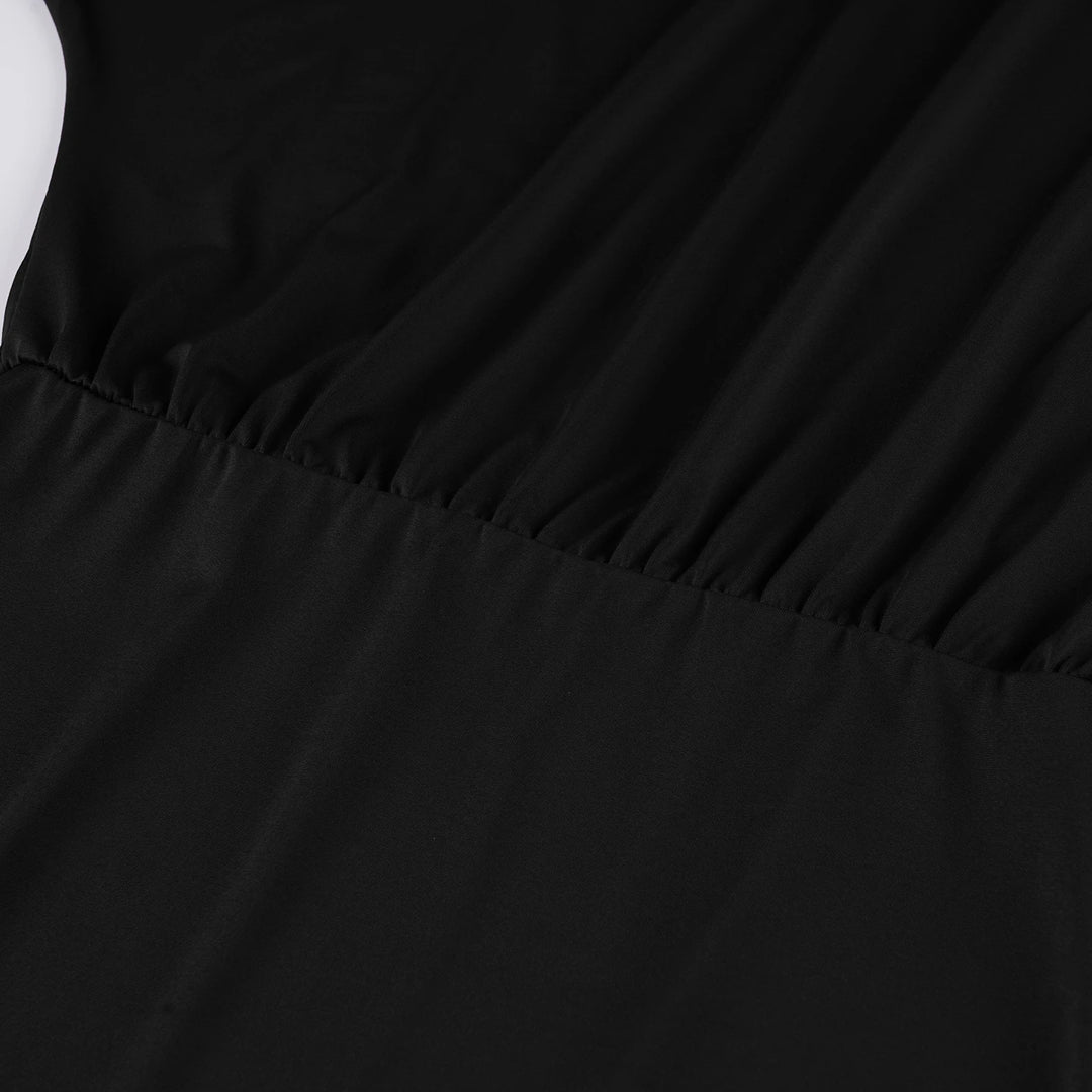 Stylish Women One Shoulder Bat Sleeve Wrap Bodycon