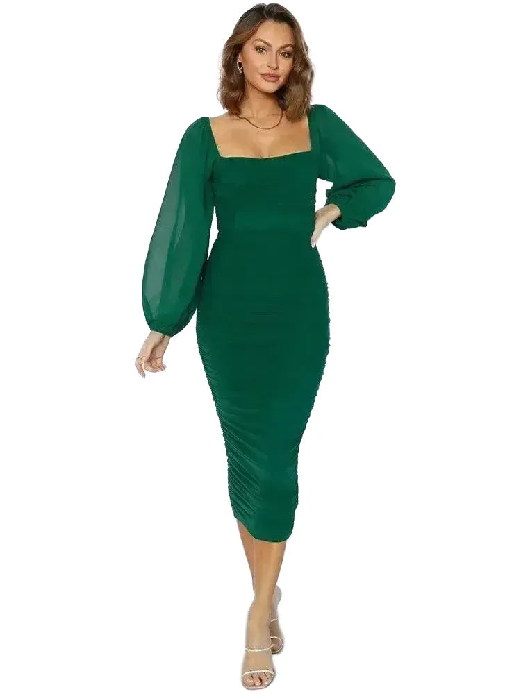 Seductive Mesh Bodycon Dress Unleash Your Nighttime Allure