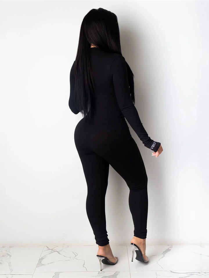 White Knitted Bodycon Jumpsuit Women Flattering