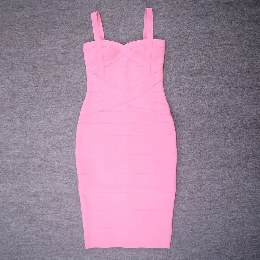 Beaukey Luxury Vintage Midi Bodycon Dress Limited