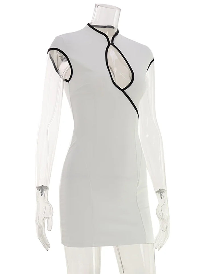 Strut In Style Huhugirl Color Block Knit Bodycon