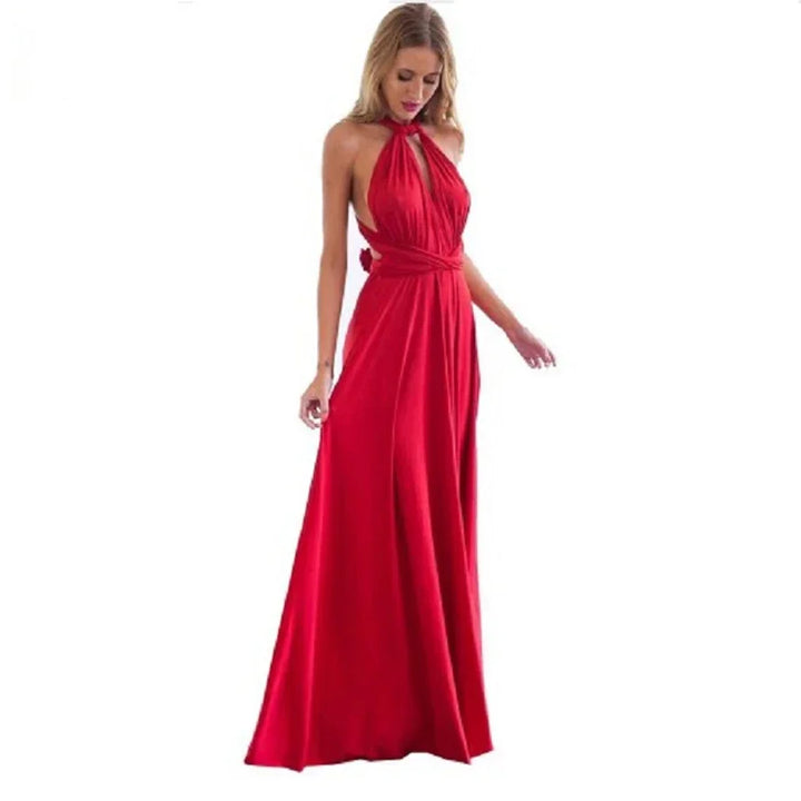Sexy V Neck Maxi Dress With Straps For Summer Party