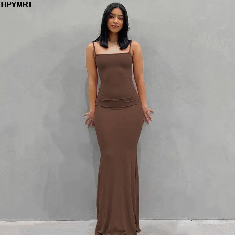 Luxury Satin Strapless Maxi Dress Evening