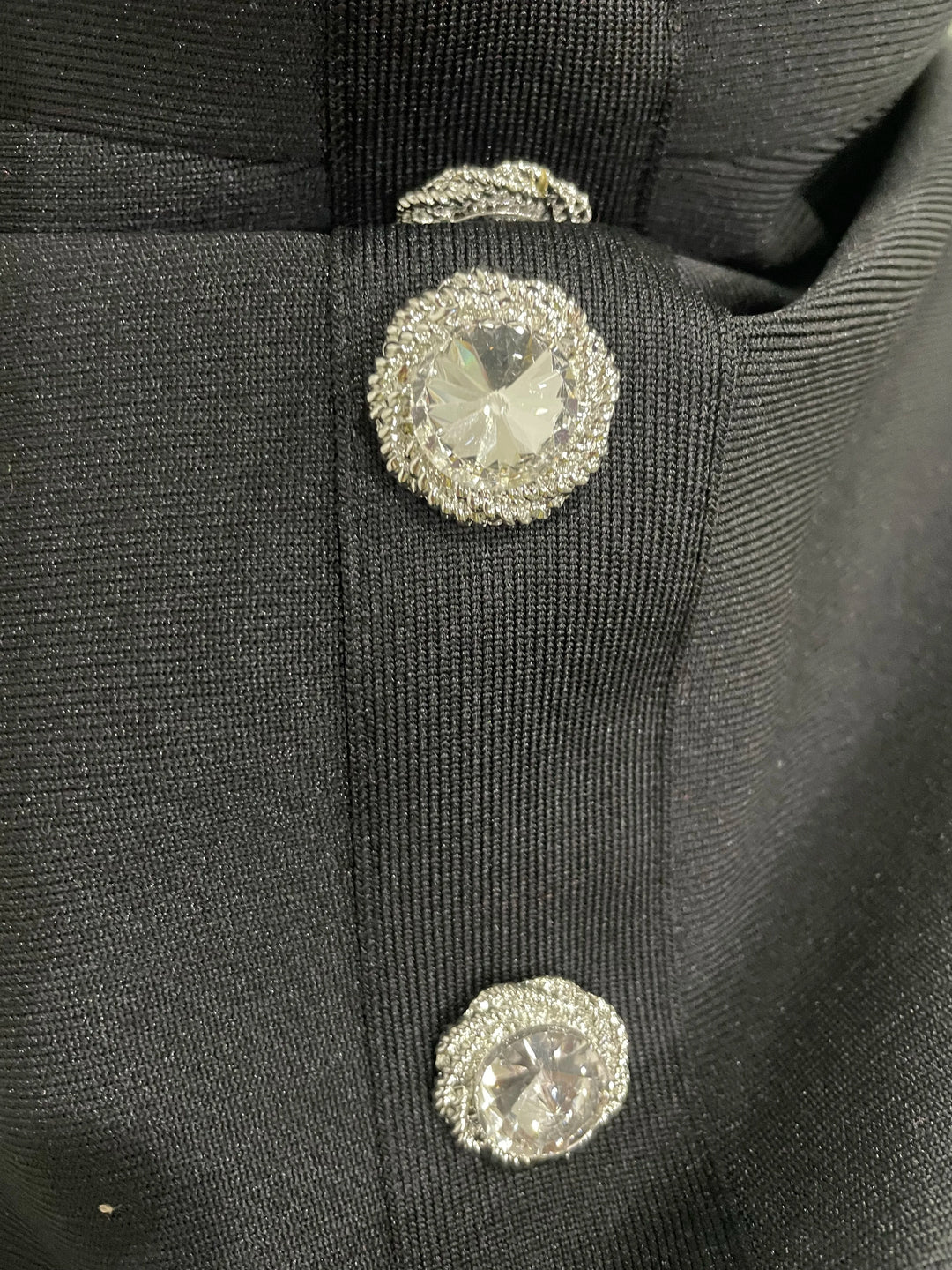 Stunning Black Sequin Off Shoulder Crystal Slim