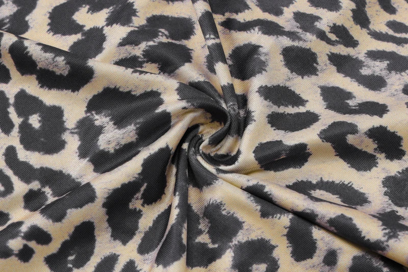 Hugcitar Leopard Backless Bodycon Maxi Dress