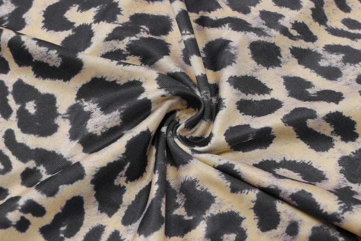 Hugcitar Leopard Backless Bodycon Maxi Dress