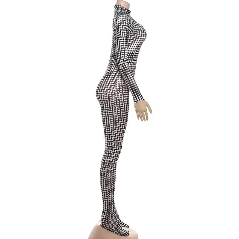 Luxury Platinum Blend Vintage Plaid Bodycon