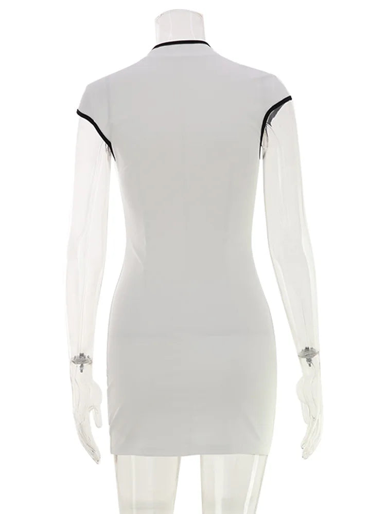 Strut In Style Huhugirl Color Block Knit Bodycon