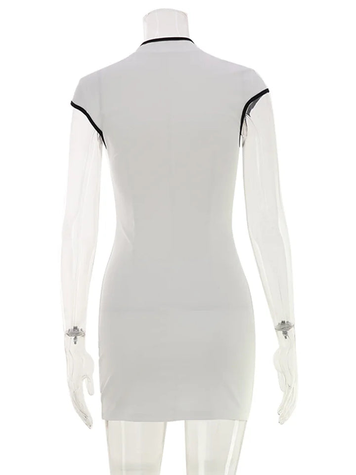 Strut In Style Huhugirl Color Block Knit Bodycon