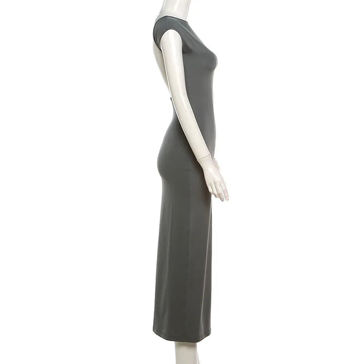 Signature Knit Long Dress Slim Fit Spring 2024