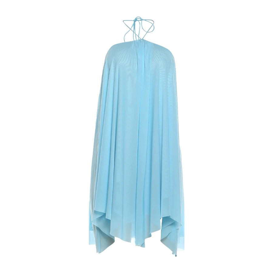 Y2K Mini Dress Tiered Backless Elegant Style