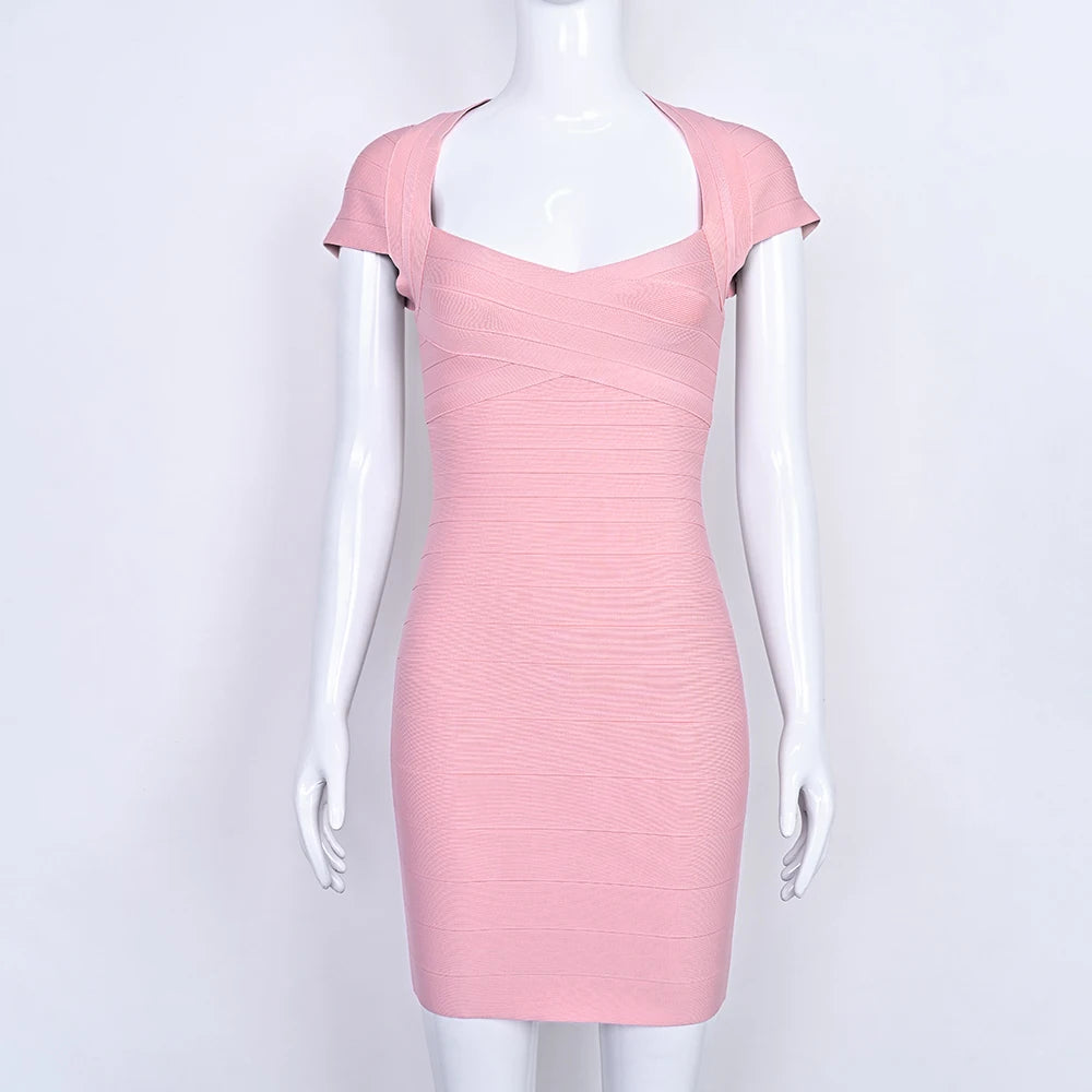 Beaukey Premium Stretch Bodycon Evening Mini Dress
