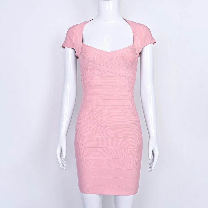 Beaukey Premium Stretch Bodycon Evening Mini Dress