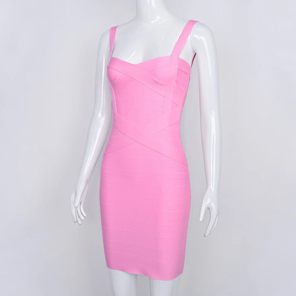 Beaukey Royal Blue Knit Bandage Dress Signature