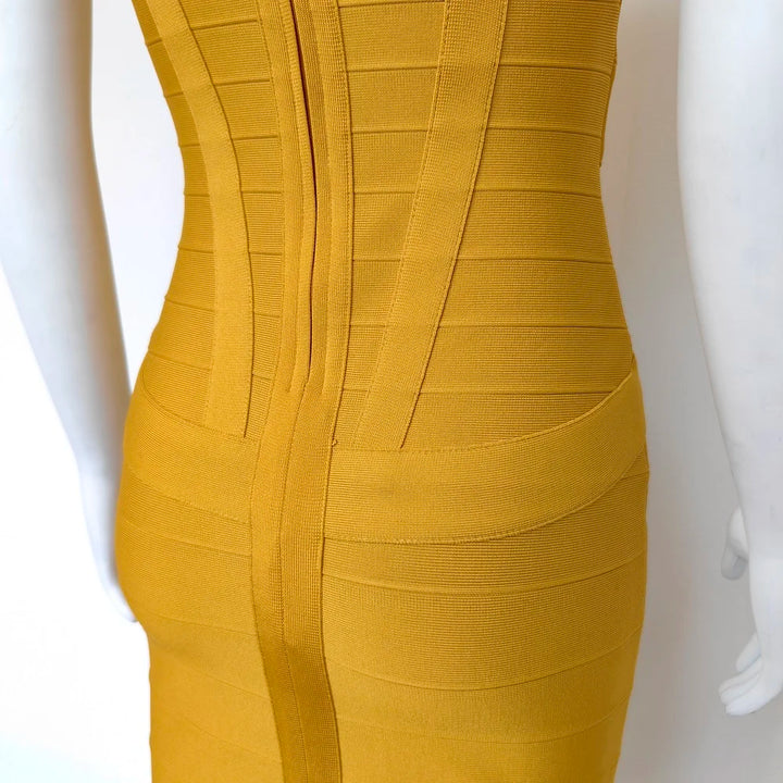 Beaukey Royal Blue Knit Bandage Dress Signature