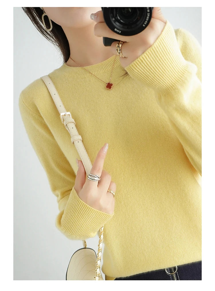 Exclusive Women 100 Pure Cashmere Crew Neck