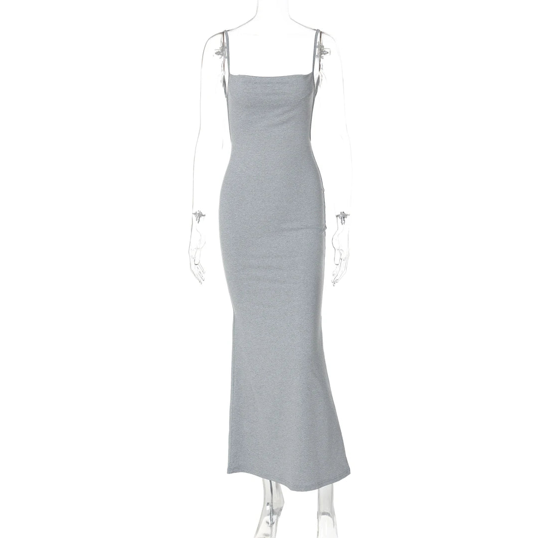 Lux Y2K Knit Maxi Dress Premium Fit