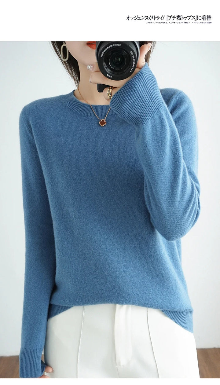Exclusive Women 100 Pure Cashmere Crew Neck
