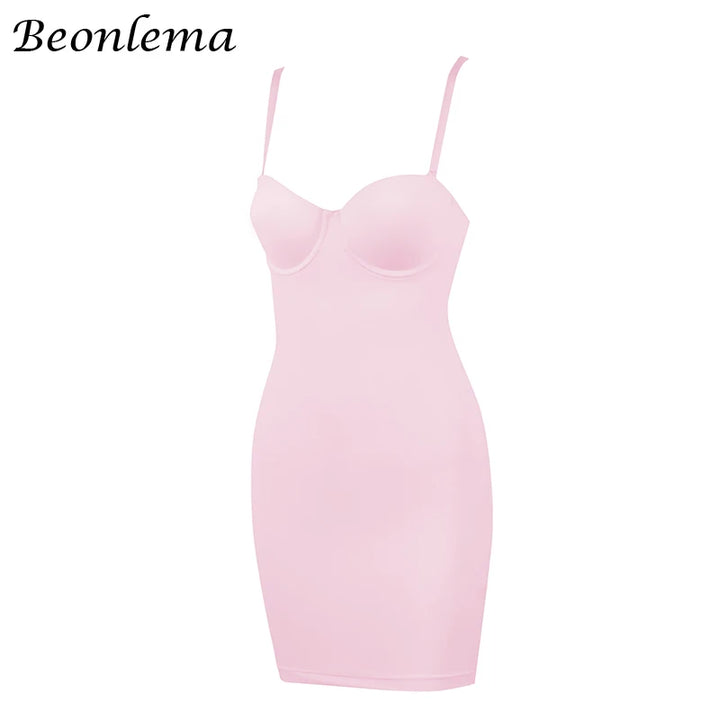 Backless Bodycon Mini Dress High Waist Clubwear