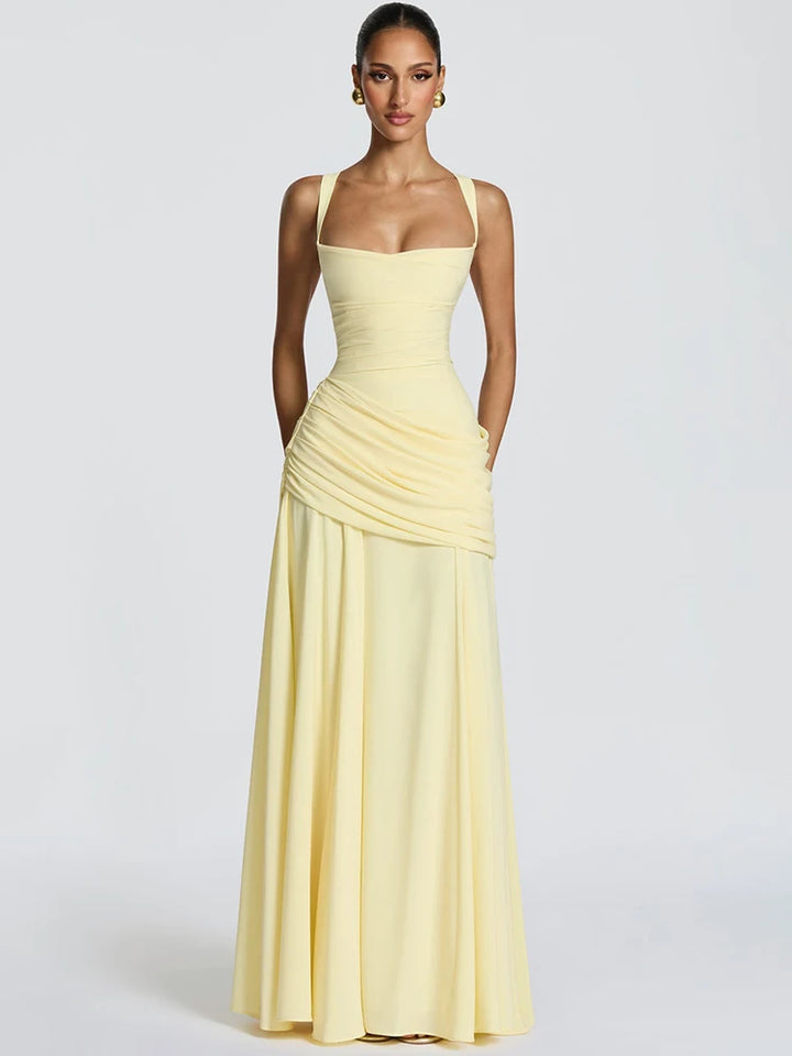Mozision Strapless Backless Sexy Maxi Dress Women