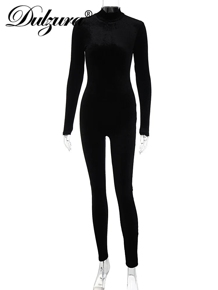 Dulzura Autumn Velvet Y2K Jumpsuit For Women
