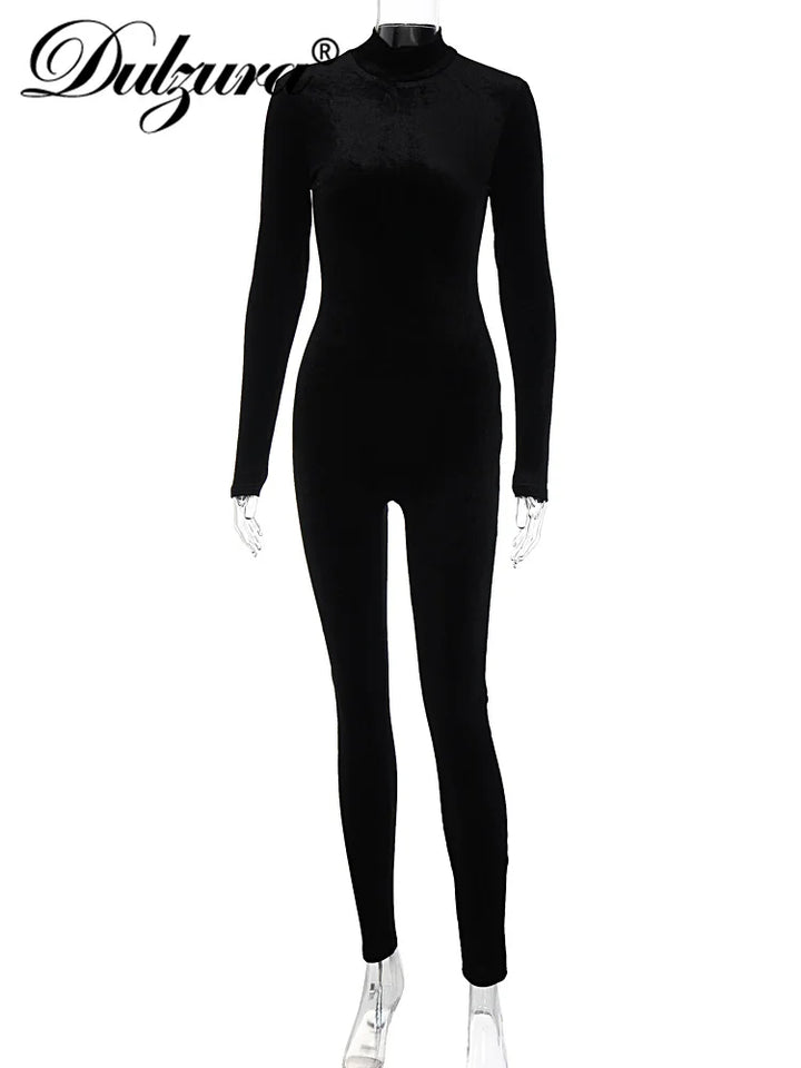 Dulzura Autumn Velvet Y2K Jumpsuit For Women