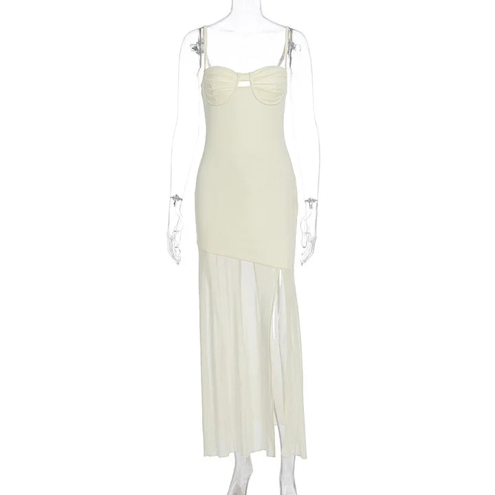 Elegant Backless Spaghetti Strap Party Dress
