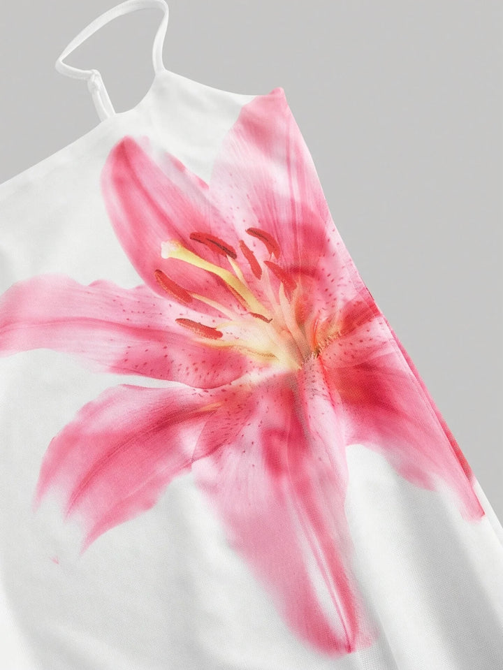 Elegant Floral Sundress With Resort Style Fit