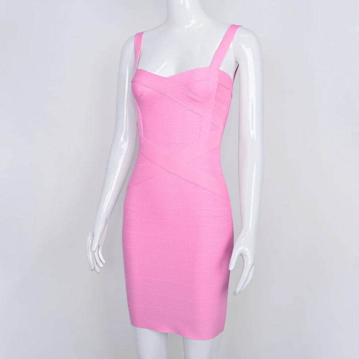 Beaukey Royal Blue Knit Bandage Dress Signature