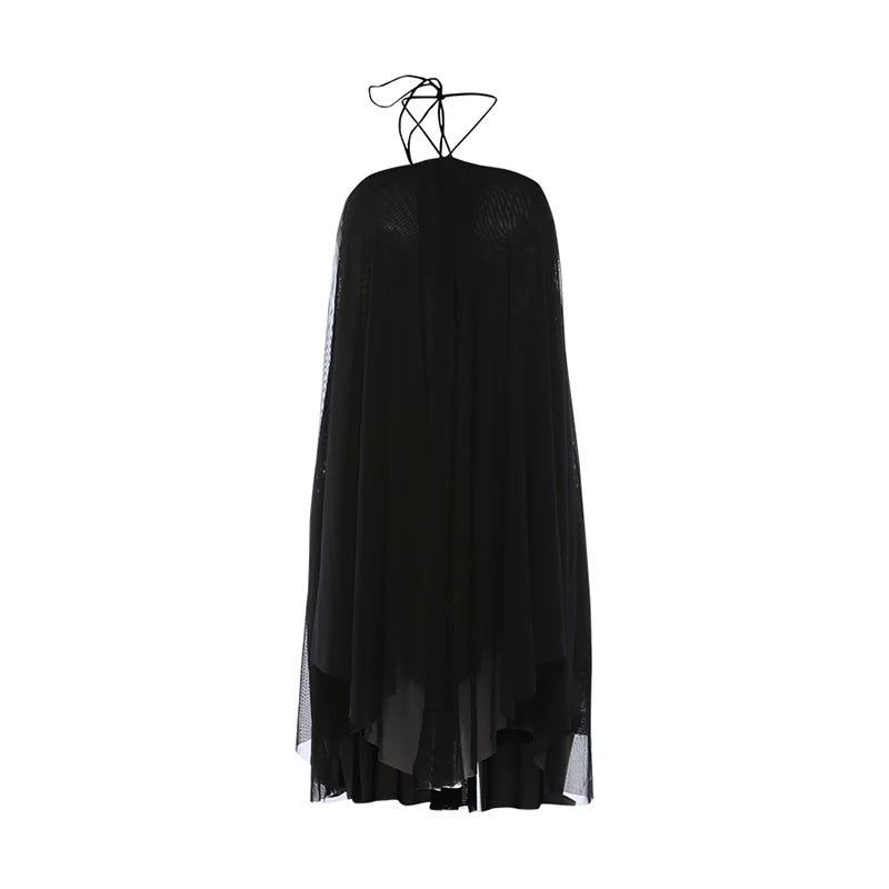 Y2K Mini Dress Tiered Backless Elegant Style