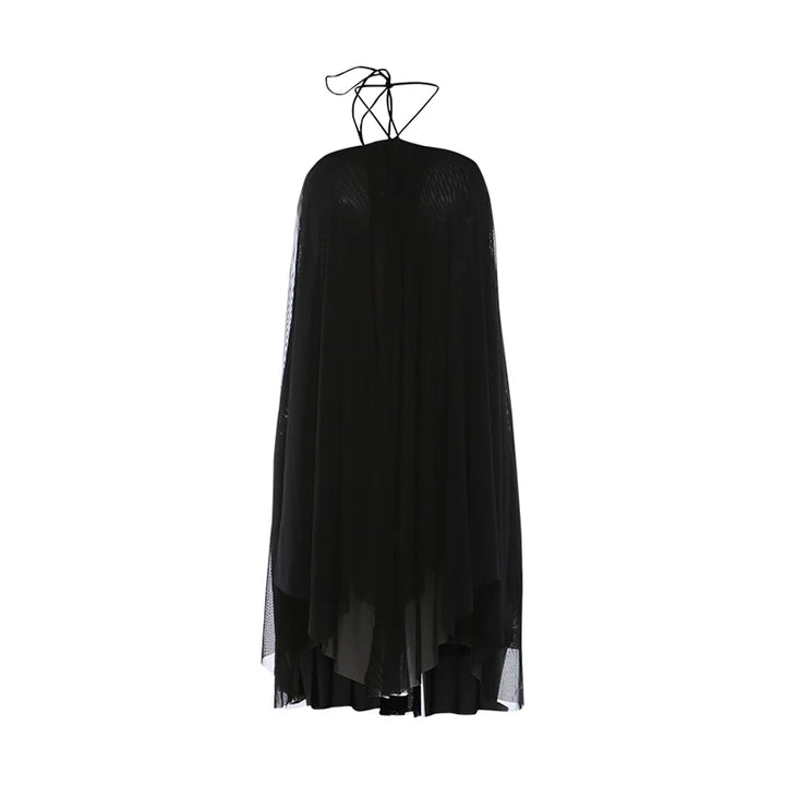 Y2K Mini Dress Tiered Backless Elegant Style