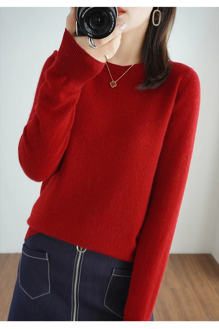 Exclusive Women 100 Pure Cashmere Crew Neck