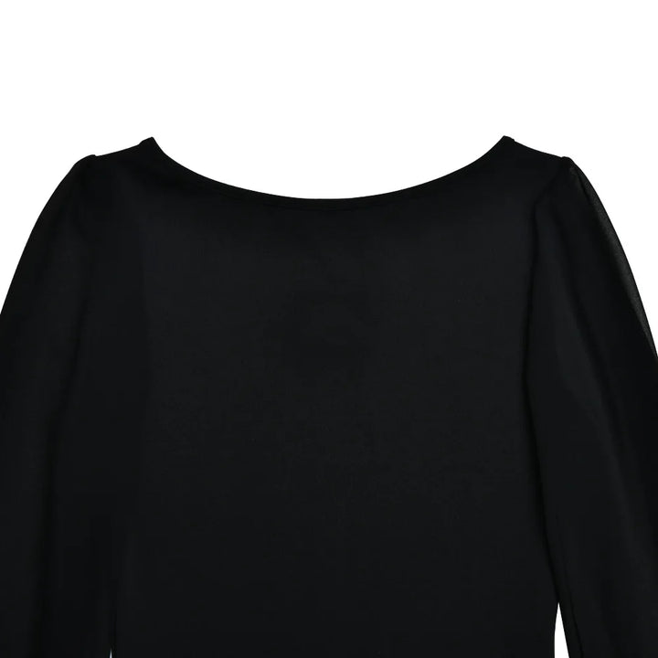 BornToGirl Slim Cotton Mesh Bodysuit Atelier Edit