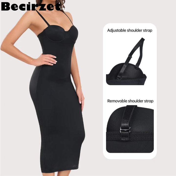 Black Slimming Push Up Evening Halter Body Shaping Long Dress