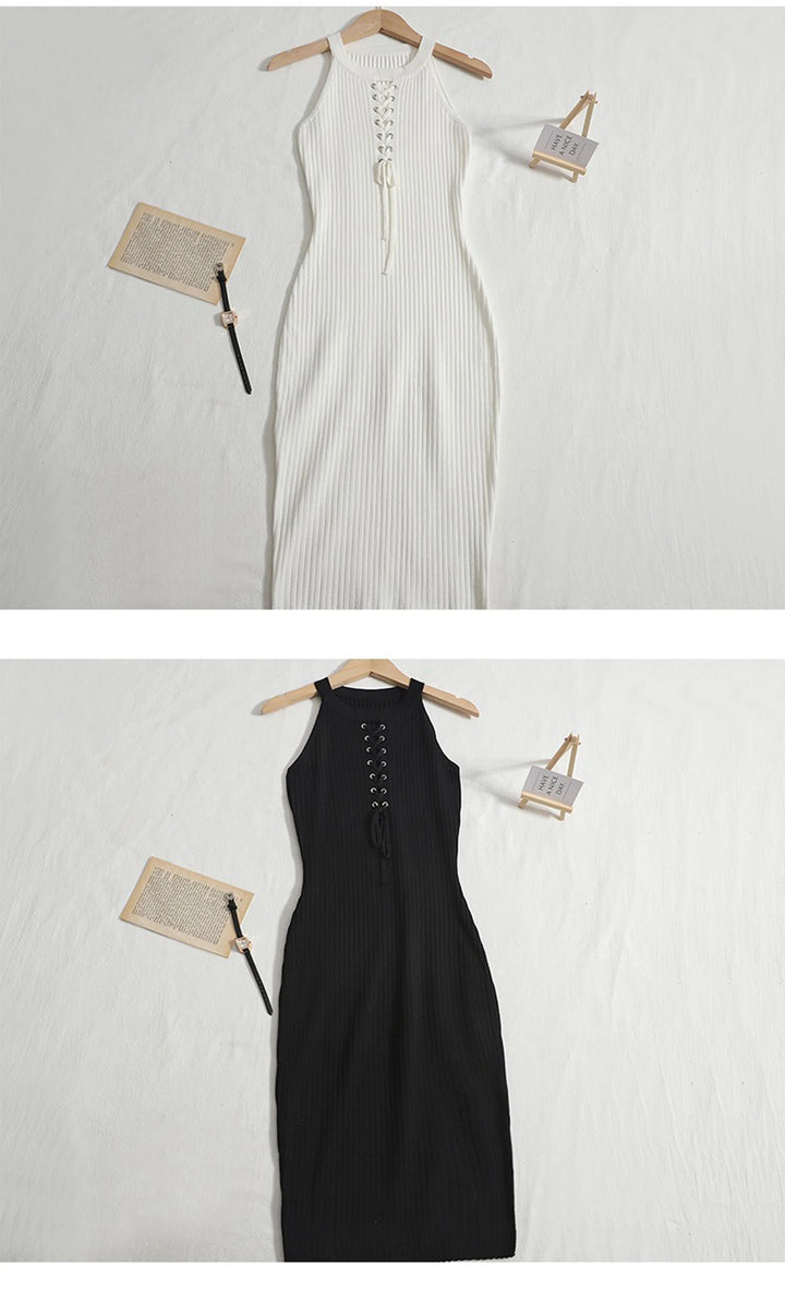 Yuumuoo Knitted Mini Dress Limitd Signature Empire
