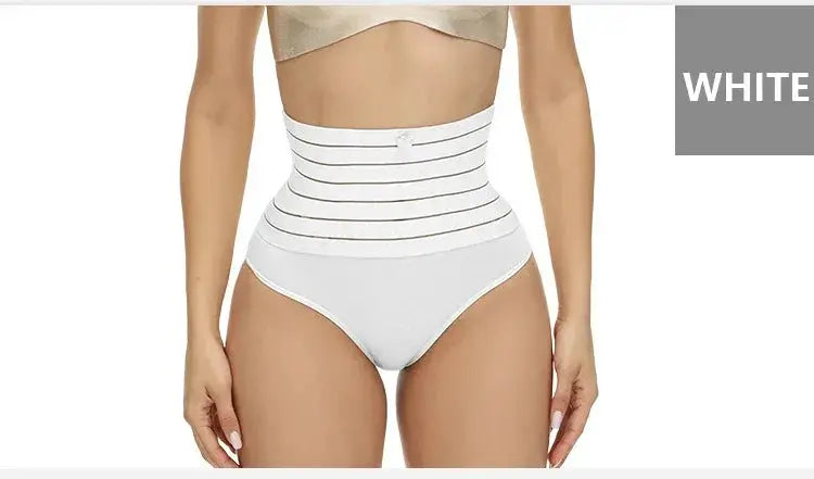 High Waisted Tummy Control Thong Slimming Body Shapewear