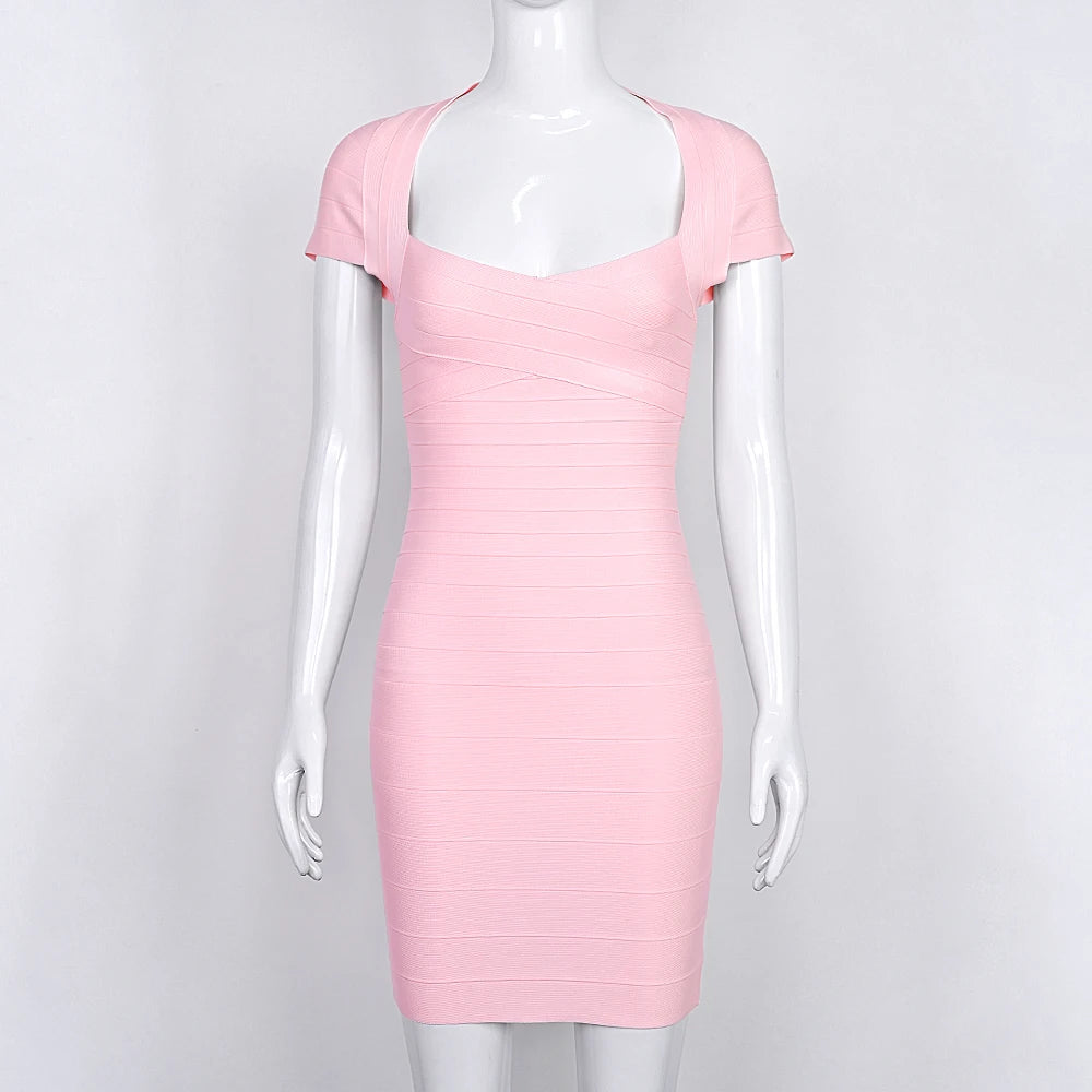 Beaukey Premium Stretch Bodycon Evening Mini Dress