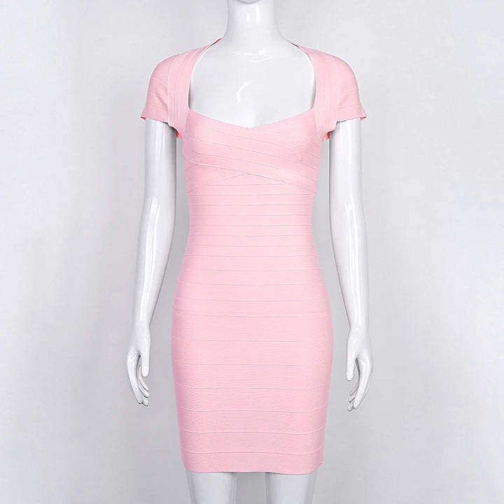 Beaukey Premium Stretch Bodycon Evening Mini Dress
