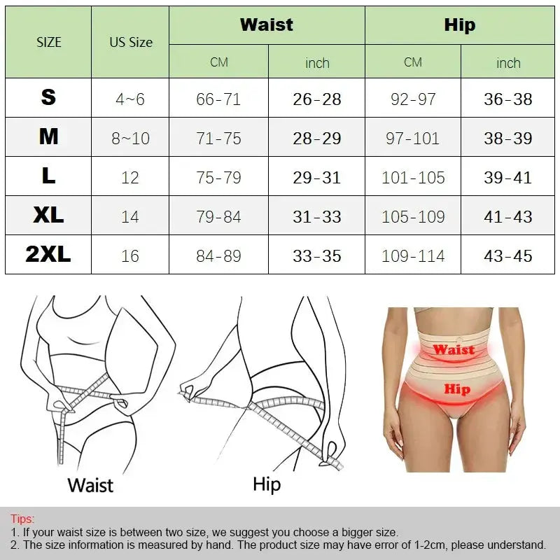 High Waisted Tummy Control Thong Slimming Body Shapewear