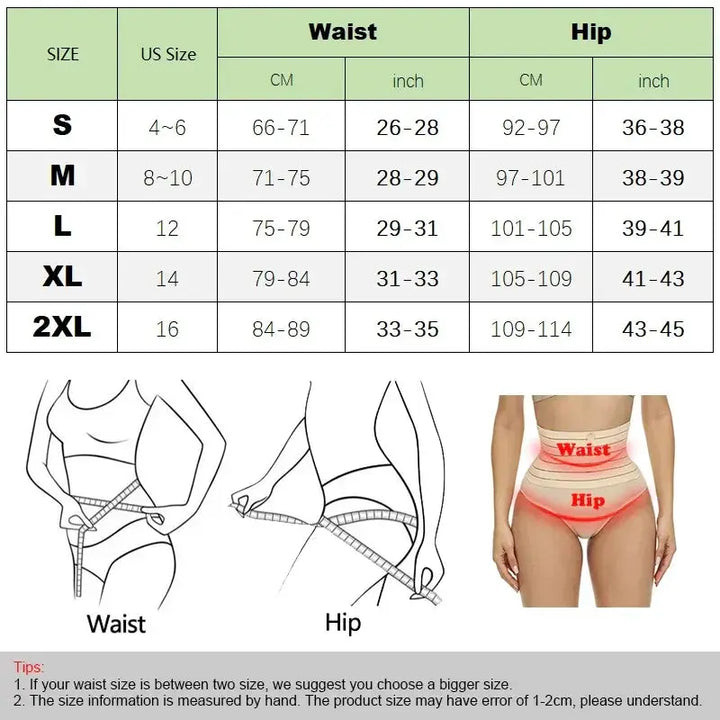 High Waisted Tummy Control Thong Slimming Body Shapewear